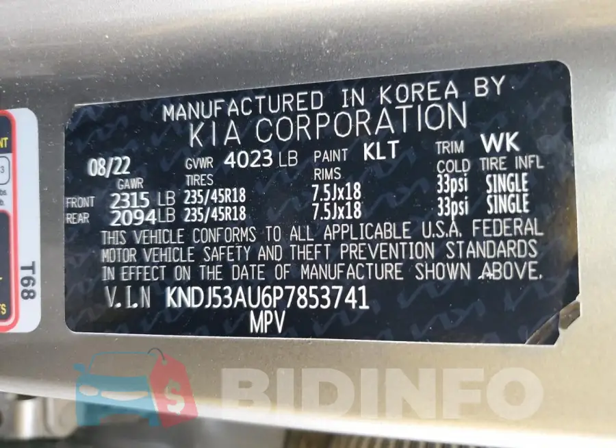 KNDJ53AU6P7853741 Photo# 12