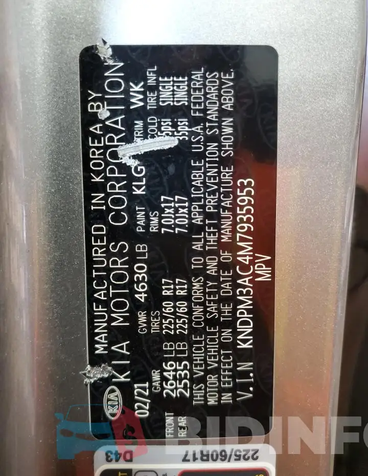 KNDPM3AC4M7935953 Photo# 12