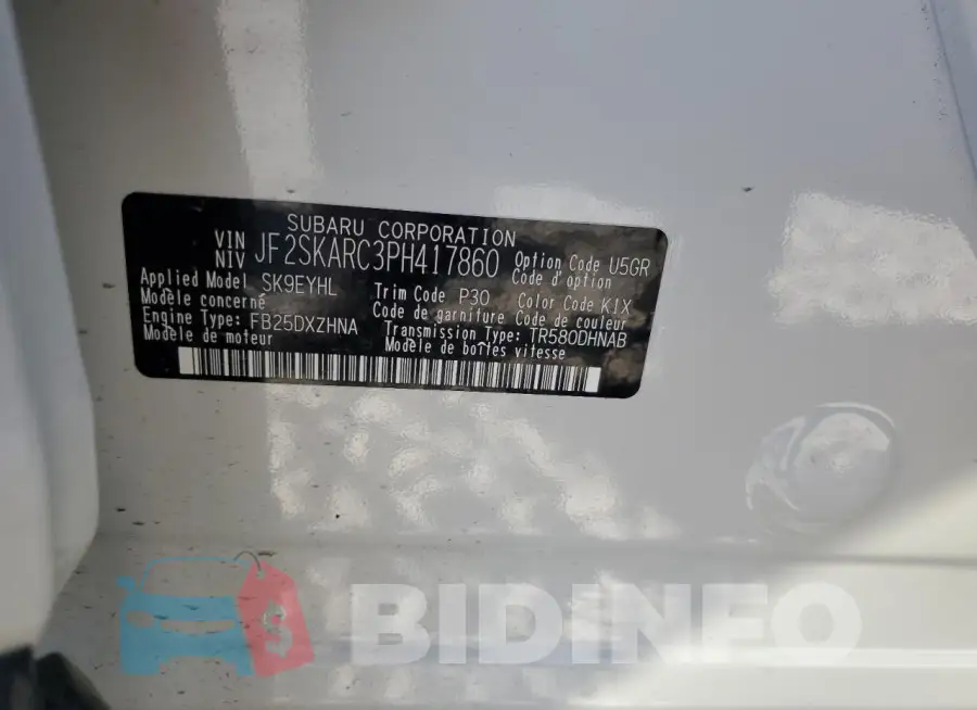 JF2SKARC3PH417860 Photo# 13