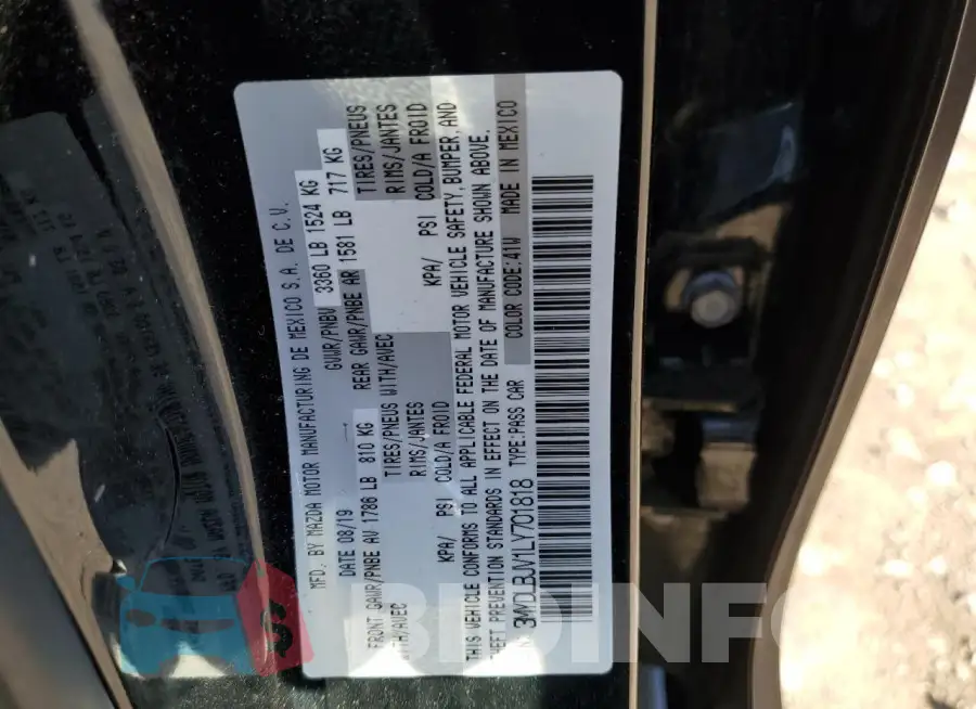 3MYDLBJV1LY701818 Photo# 12