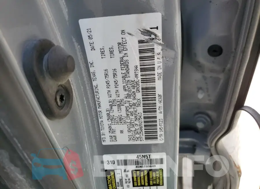5TFCZ5AN6MX275413 Photo# 12