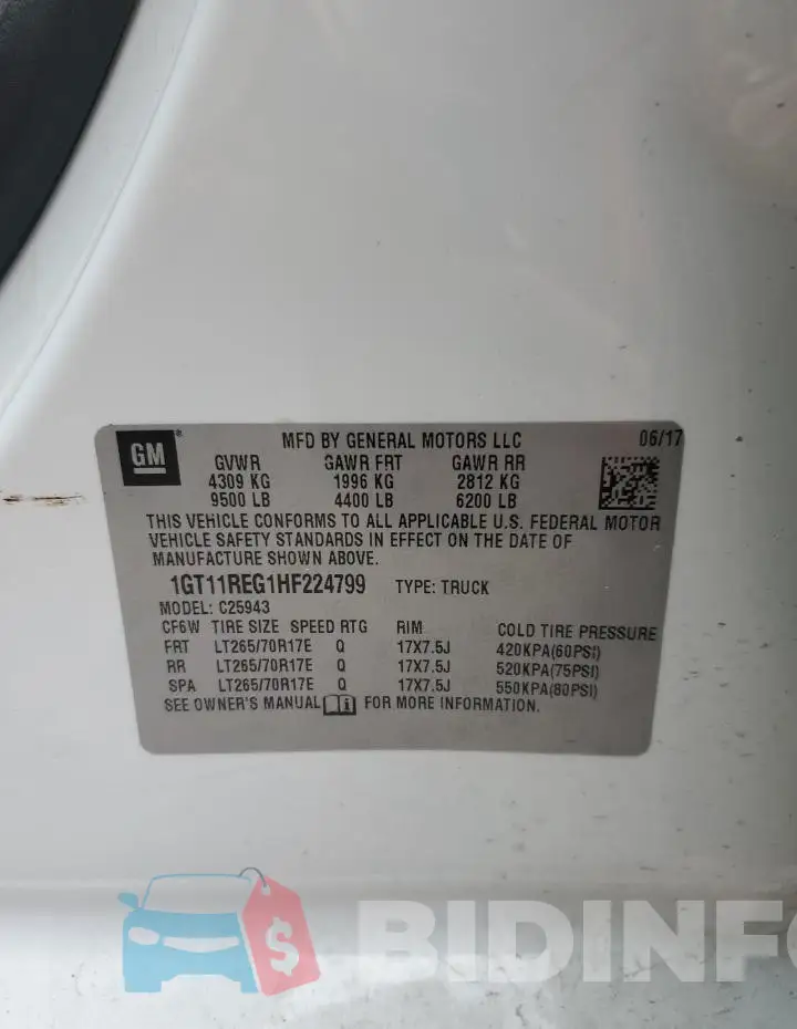 1GT11REG1HF224799 Photo# 12