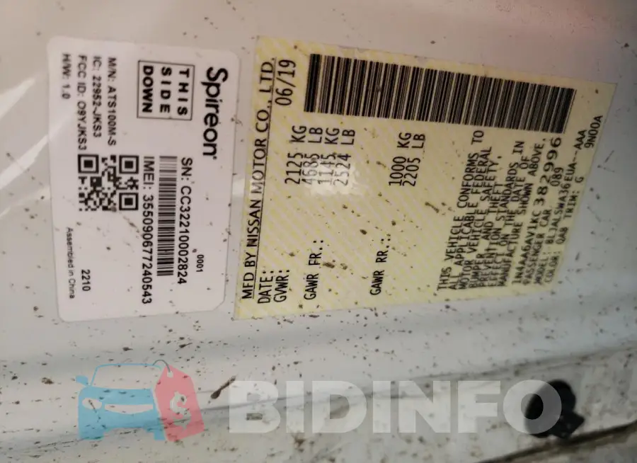 1N4AA6AV1KC382996 Photo# 13
