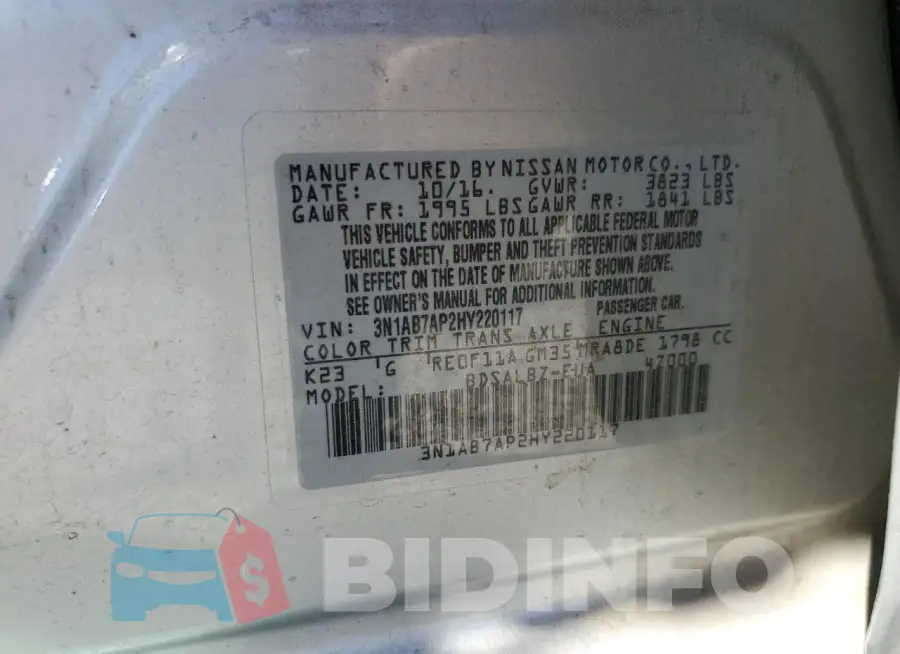 3N1AB7AP2HY220117 Photo# 12