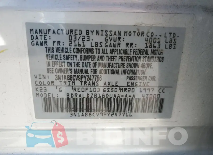 3N1AB8CV9PY247766 Photo# 12