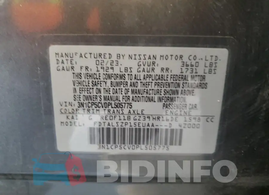 3N1CP5CV0PL505775 Photo# 12