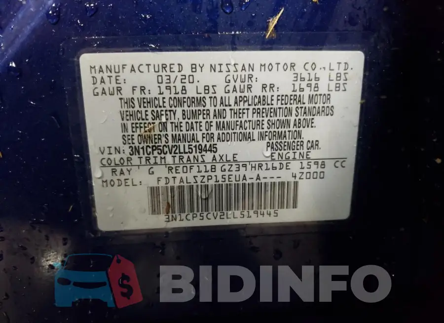 3N1CP5CV2LL519445 Photo# 12