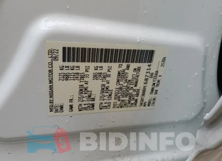 5N1BT3BB8PC687314 Photo# 12