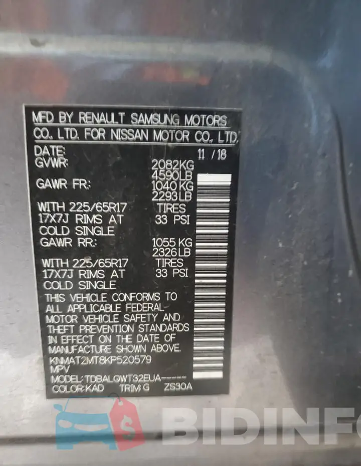 KNMAT2MT8KP520579 Photo# 12