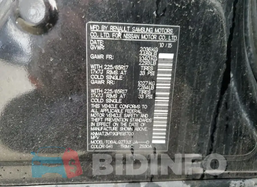 KNMAT2MT9GP616700 Photo# 12