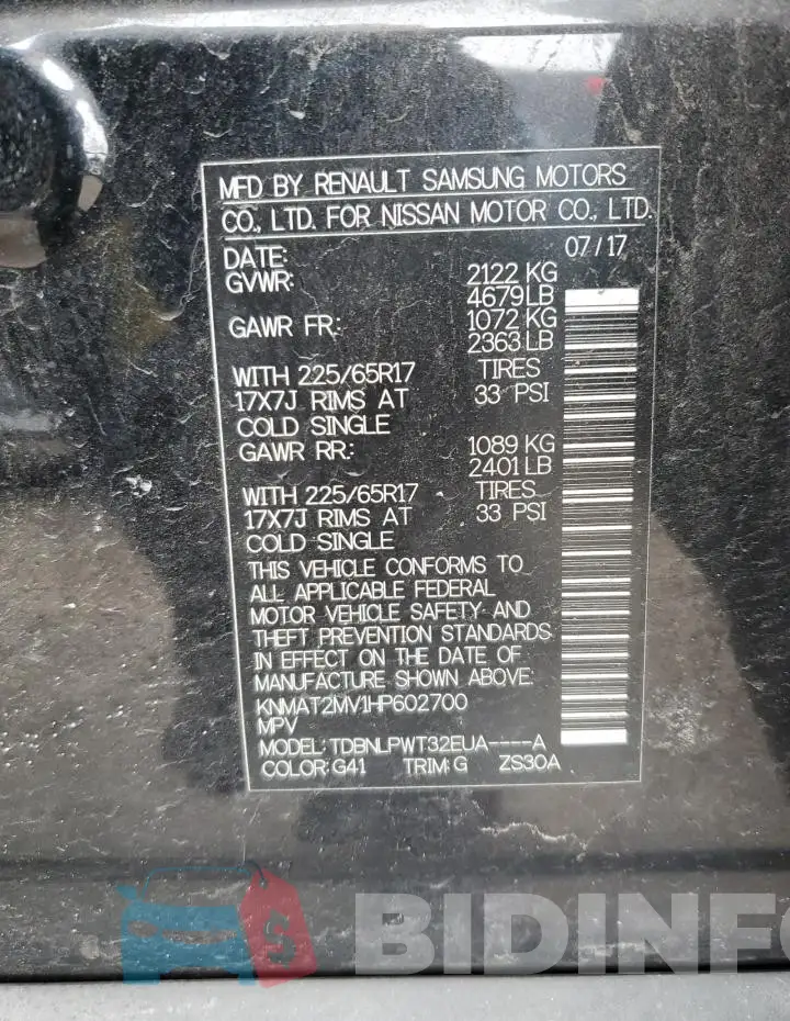KNMAT2MV1HP602700 Photo# 13