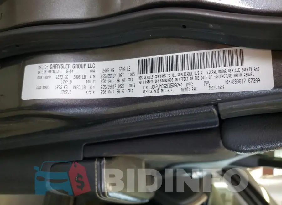 1C4PJMCS2FW509741 Photo# 14