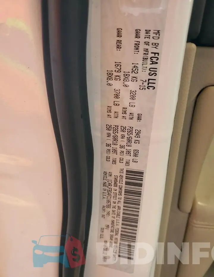 1C4RJFBG4FC106766 Photo# 14