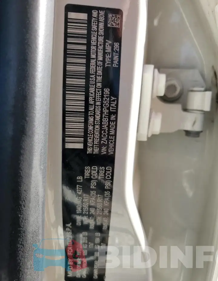 ZACCJABB7HPG52196 Photo# 14