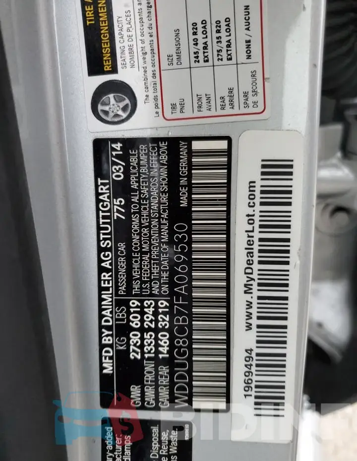 WDDUG8CB7FA069530 Photo# 12