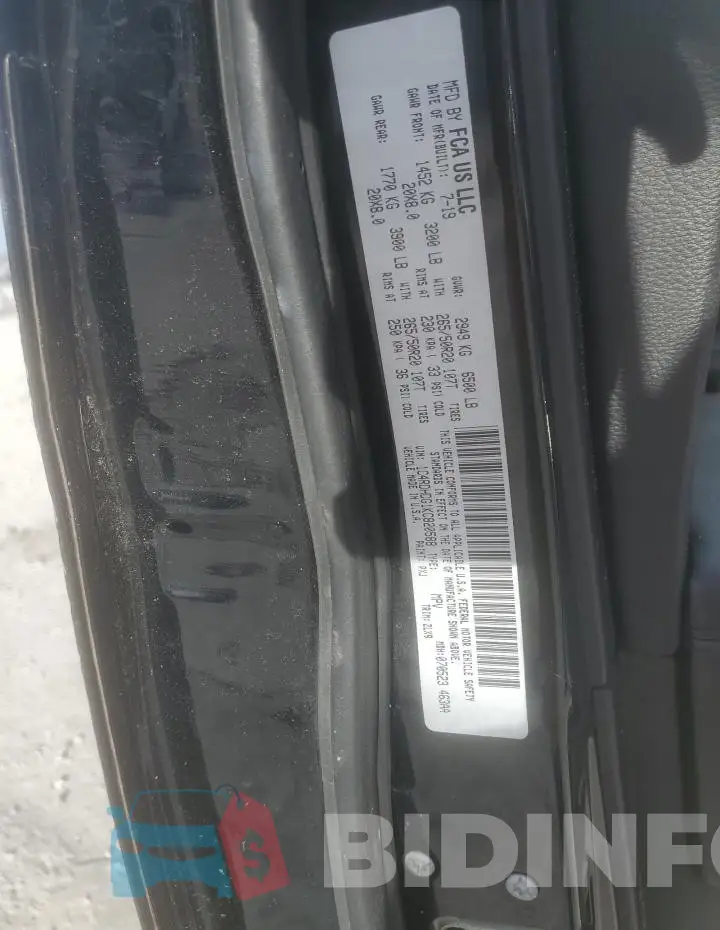 1C4RDHDG1KC820588 Photo# 13