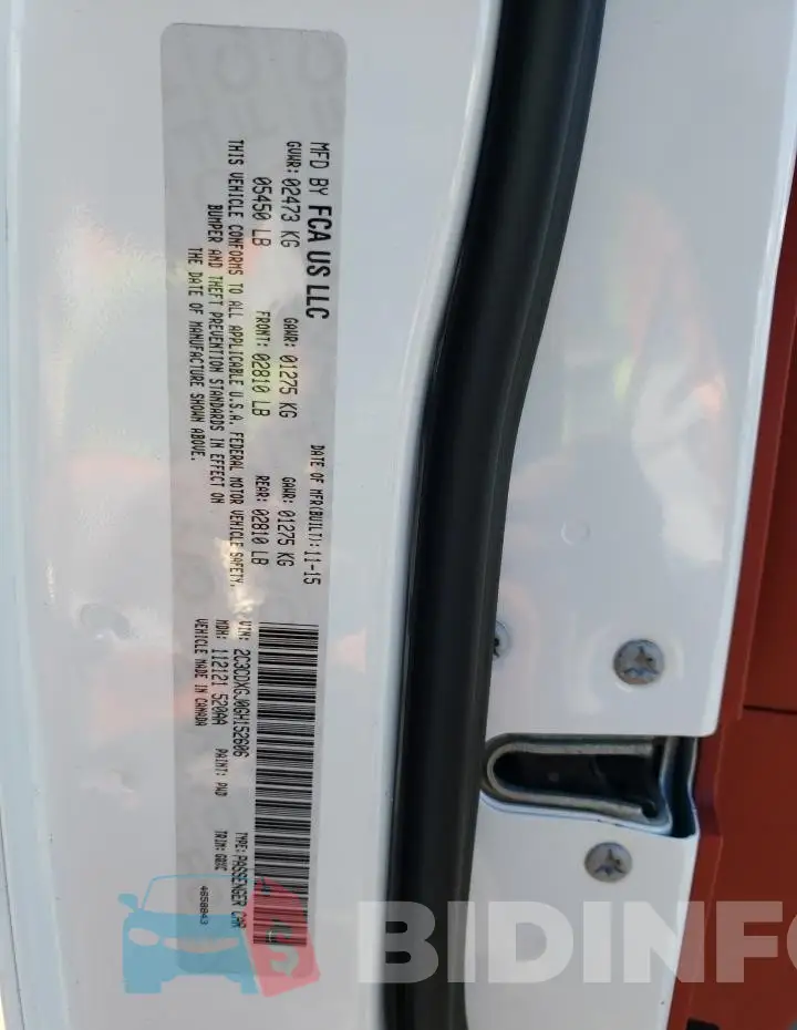 2C3CDXGJ0GH152606 Photo# 12