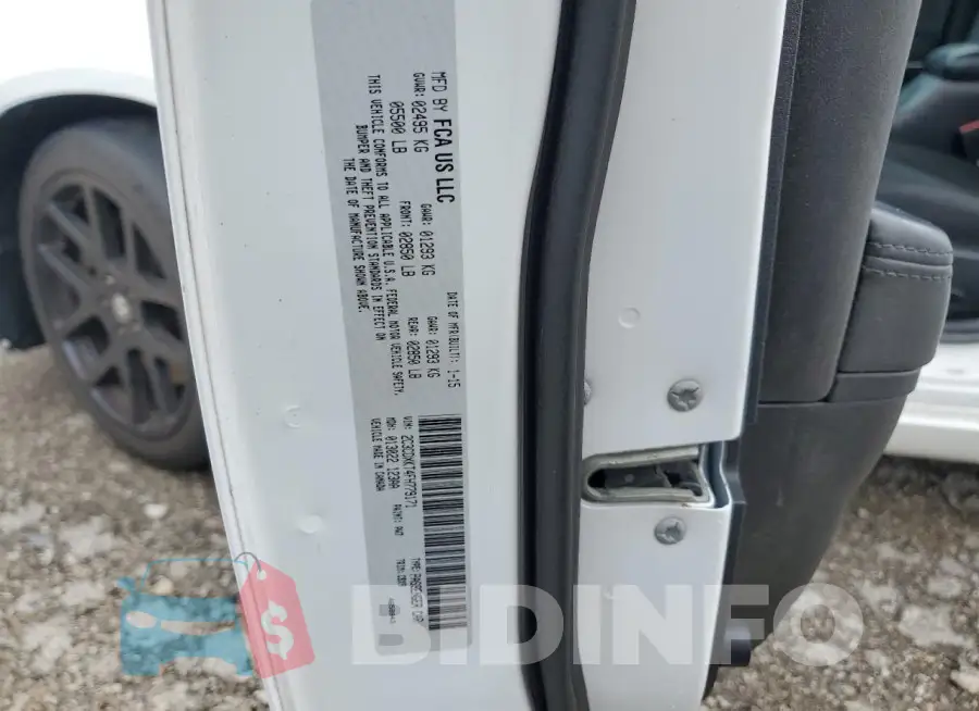 2C3CDXKT4FH779171 Photo# 12