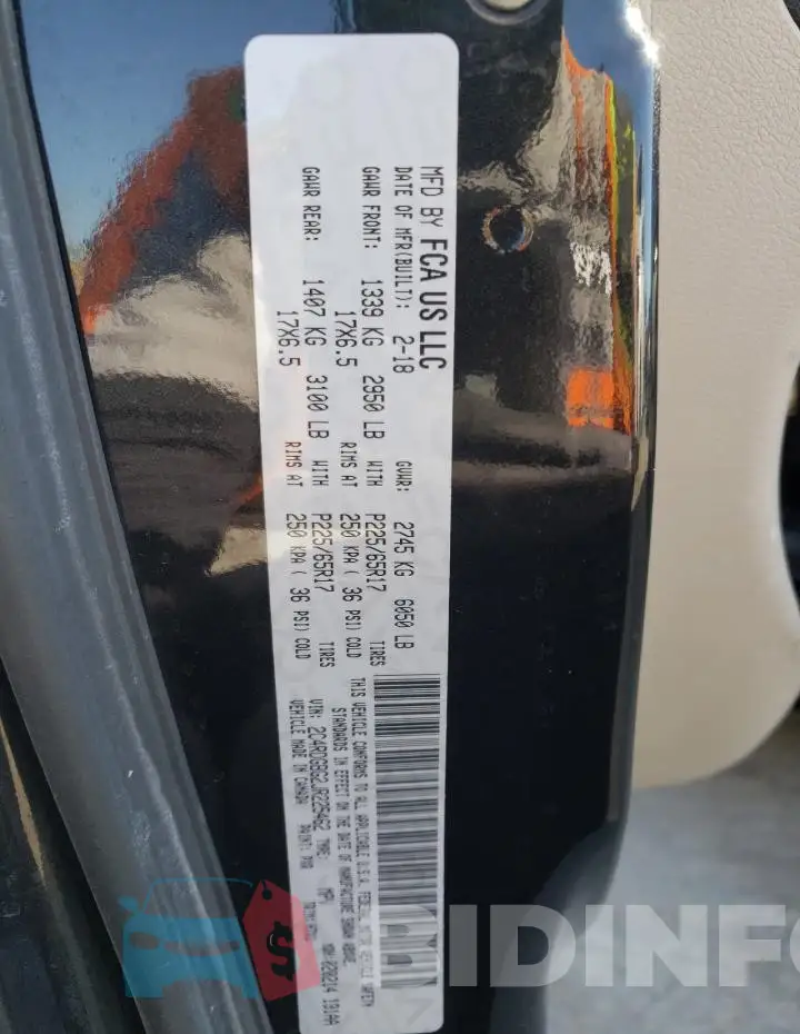 2C4RDGBG2JR225462 Photo# 13