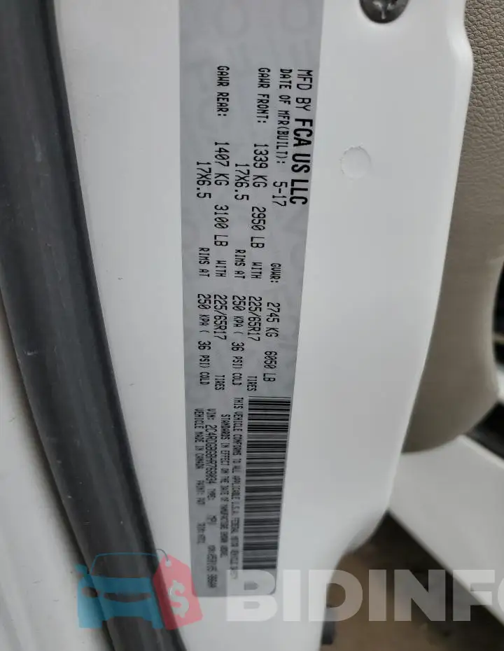 2C4RDGBG8HR768034 Photo# 13