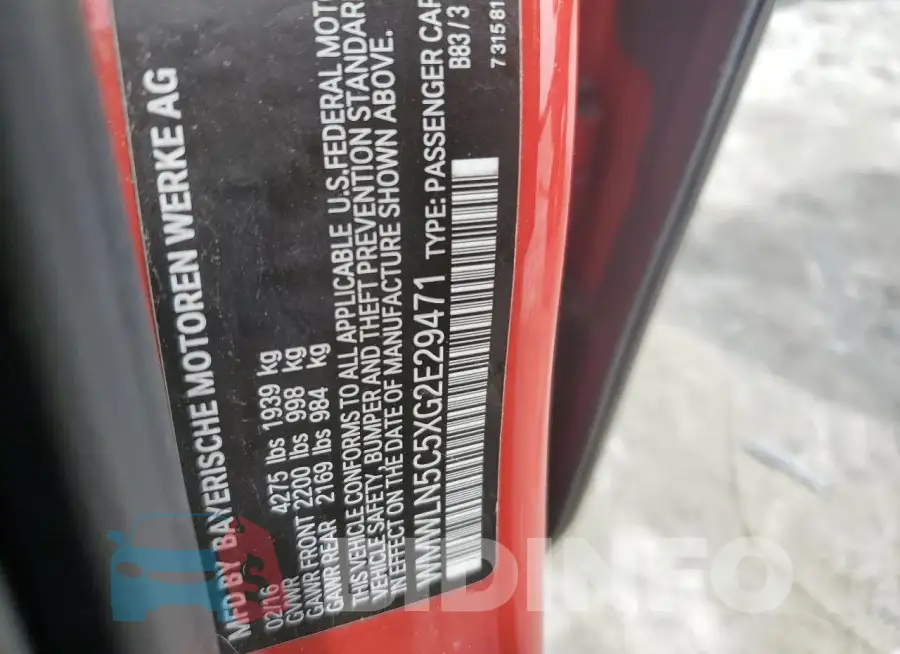 WMWLN5C5XG2E29471 Photo# 12