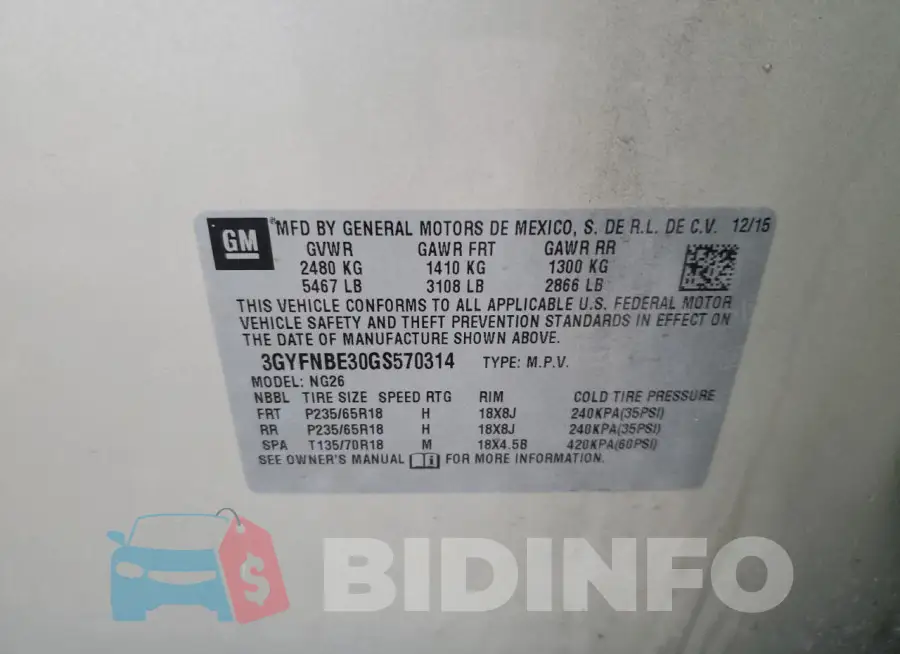 3GYFNBE30GS570314 Photo# 13
