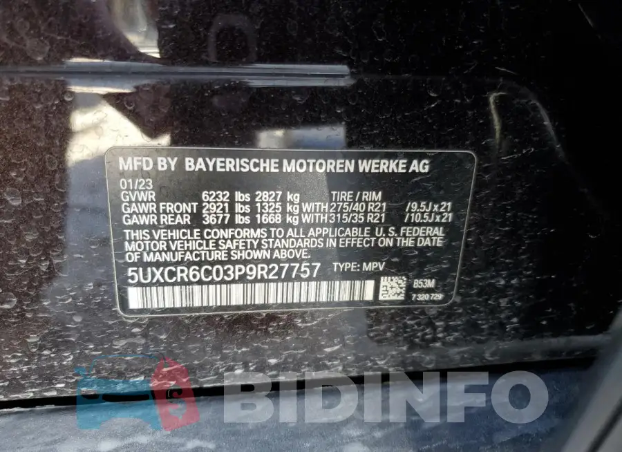 5UXCR6C03P9R27757 Photo# 13