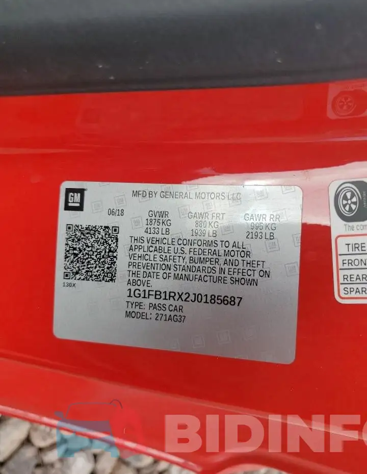 1G1FB1RX2J0185687 Photo# 12
