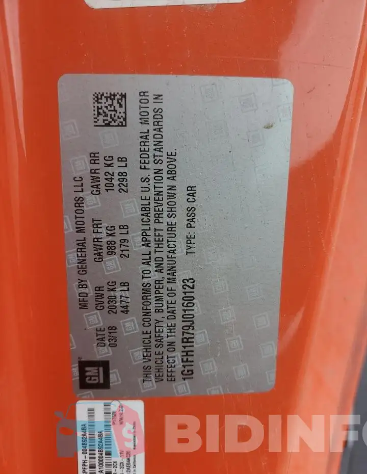 1G1FH1R79J0160123 Photo# 12