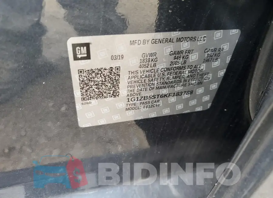 1G1ZB5ST6KF183788 Photo# 12
