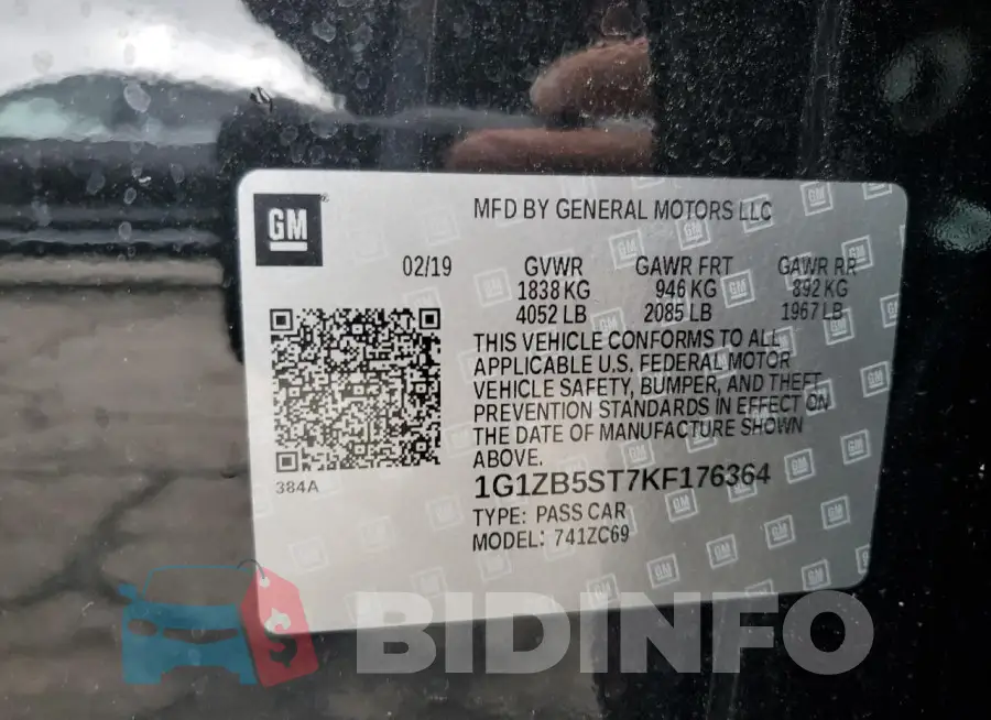 1G1ZB5ST7KF176364 Photo# 12