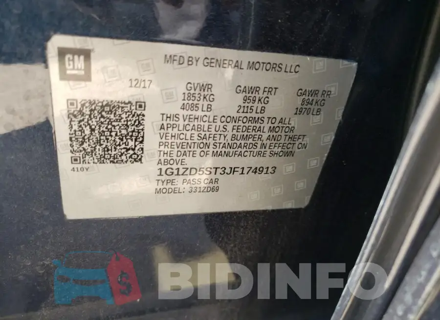 1G1ZD5ST3JF174913 Photo# 12