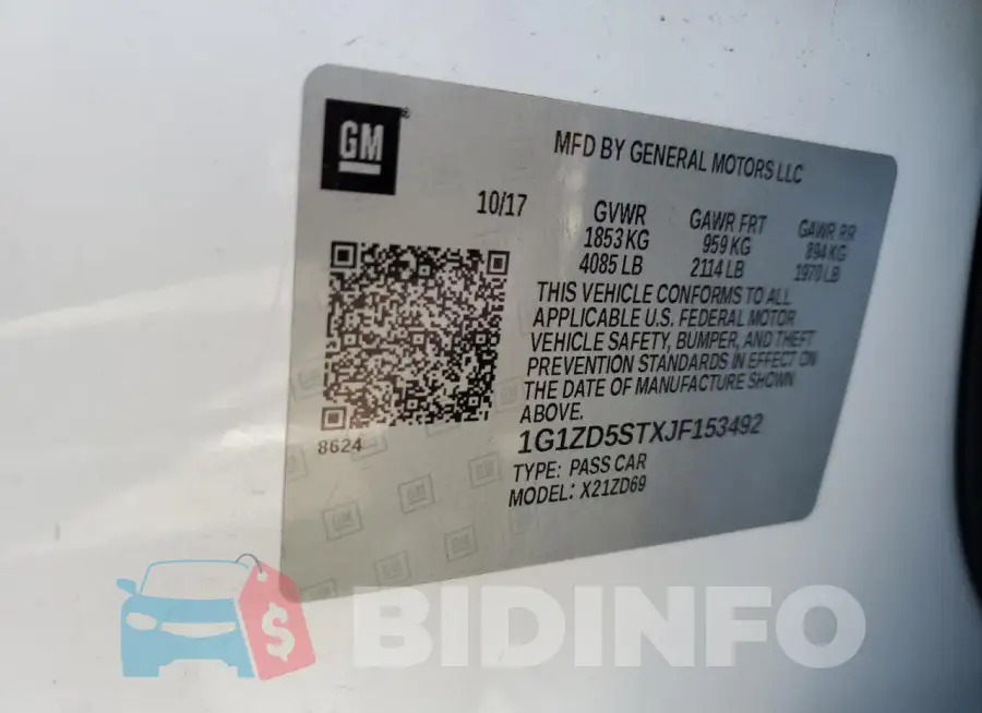1G1ZD5STXJF153492 Photo# 12