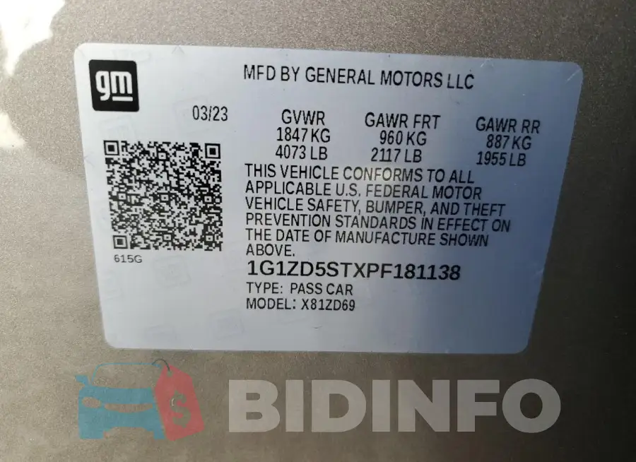 1G1ZD5STXPF181138 Photo# 12