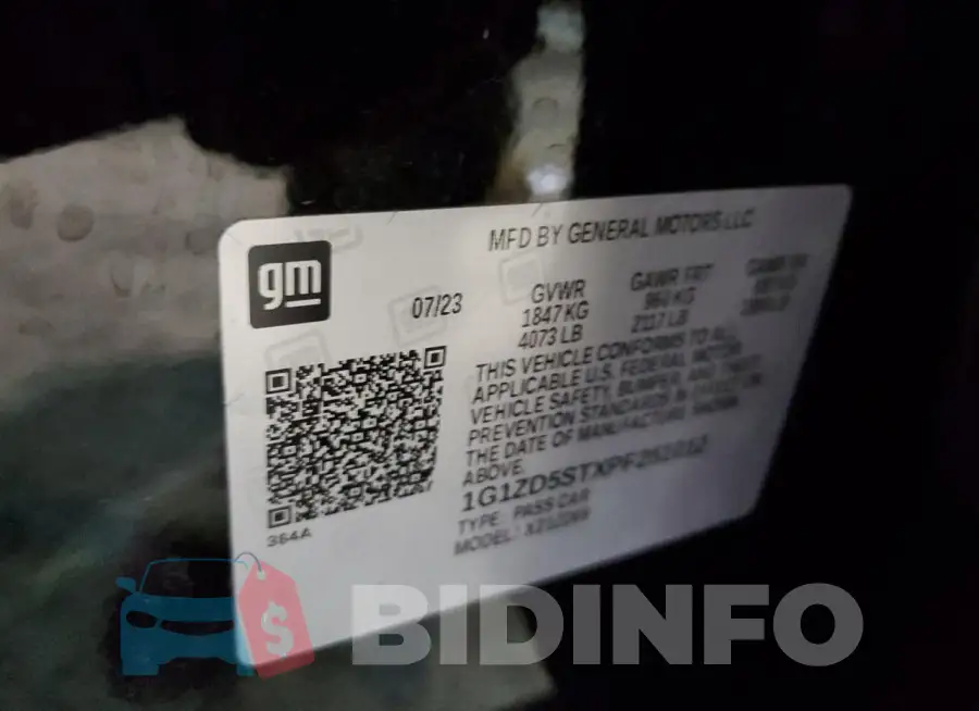 1G1ZD5STXPF251012 Photo# 12