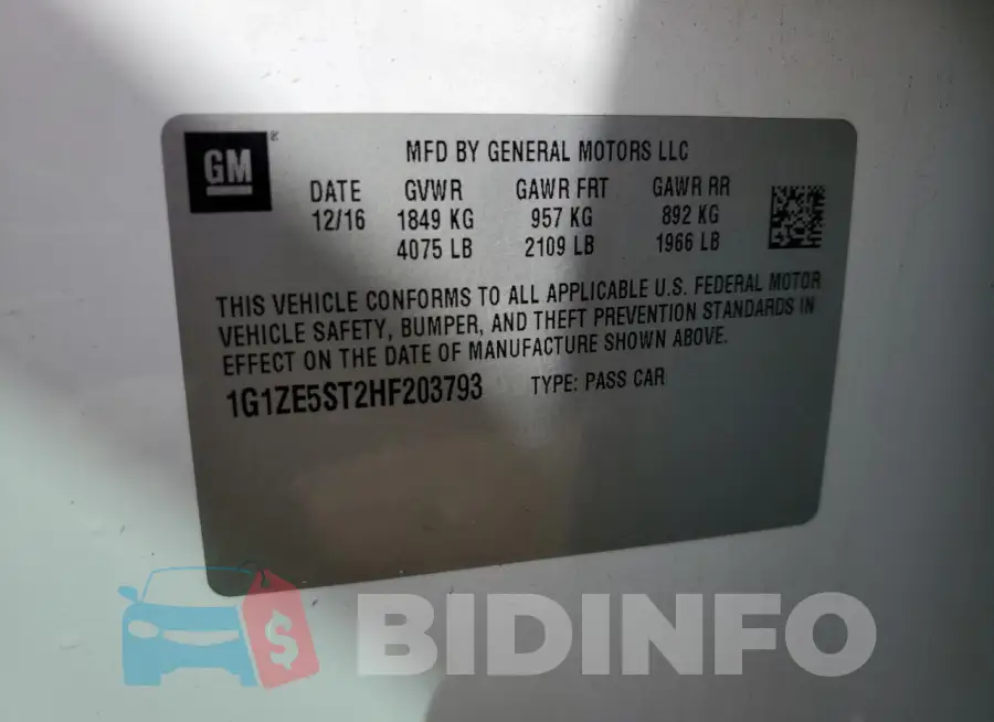1G1ZE5ST2HF203793 Photo# 12