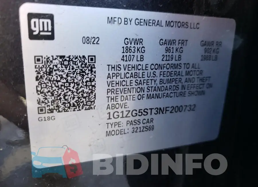 1G1ZG5ST3NF200732 Photo# 12
