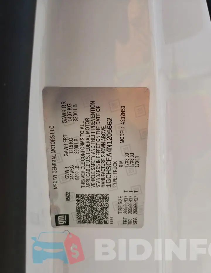 1GCHSCEA4N1205662 Photo# 12