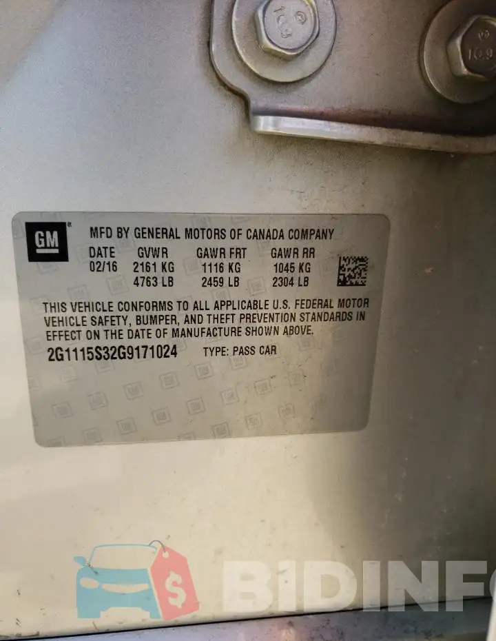 2G1115S32G9171024 Photo# 12
