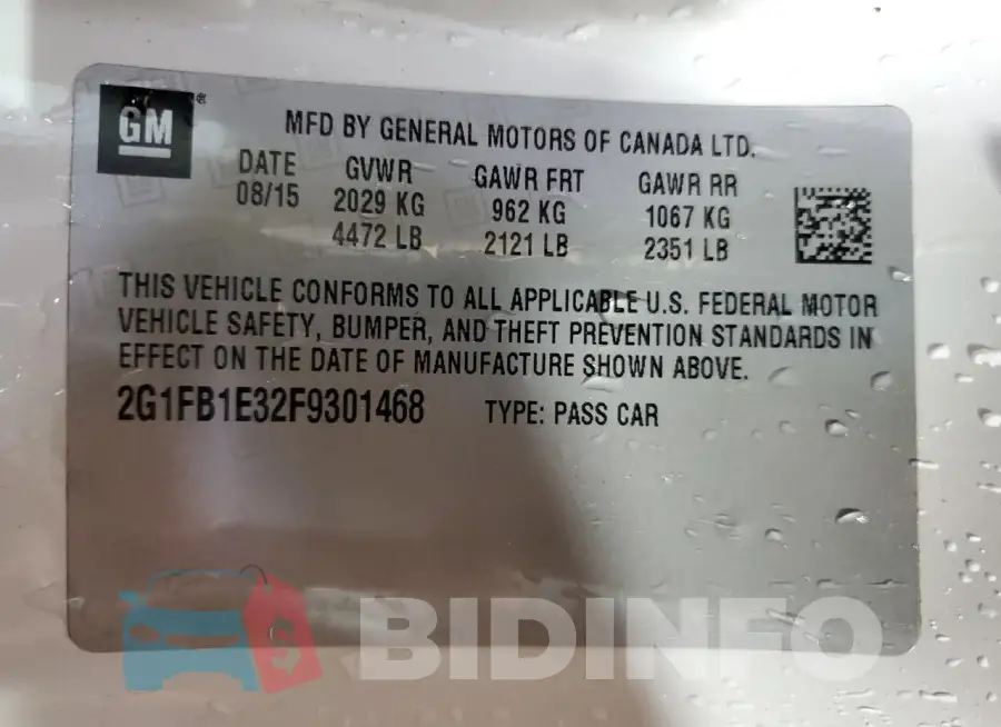 2G1FB1E32F9301468 Photo# 13