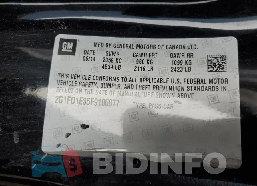 2G1FD1E35F9106877 Photo# 12