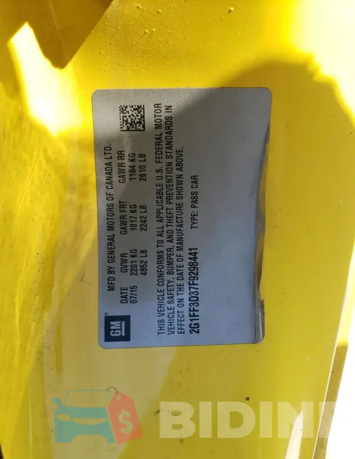 2G1FF3D37F9298441 Photo# 12