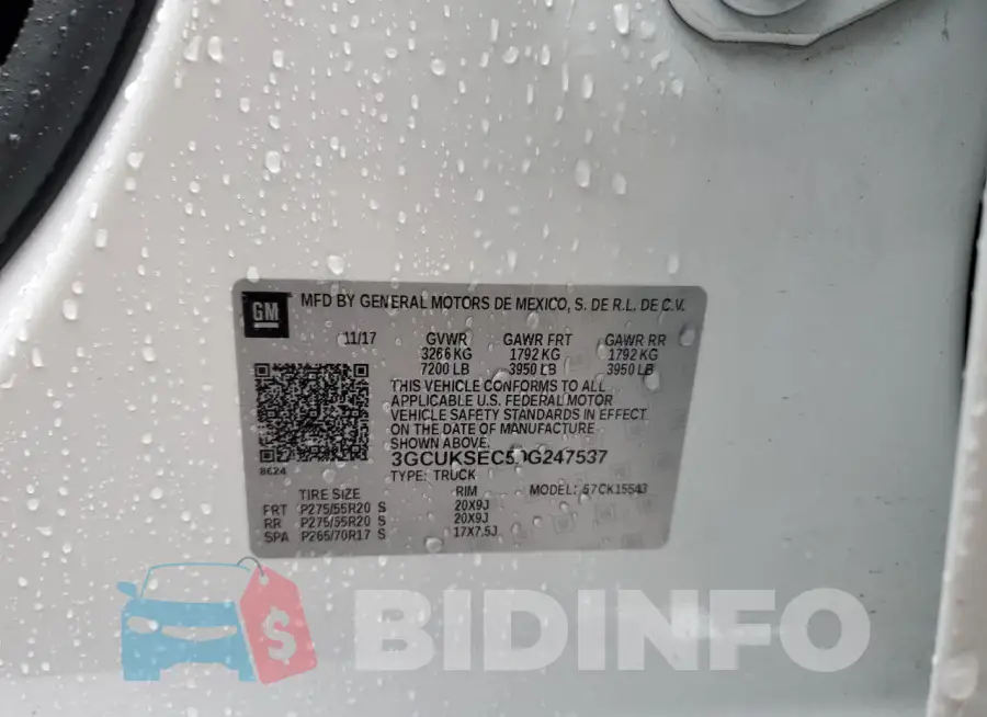 3GCUKSEC5JG247537 Photo# 13