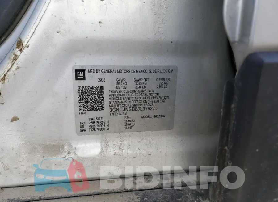 3GNCJNSB8JL376270 Photo# 13