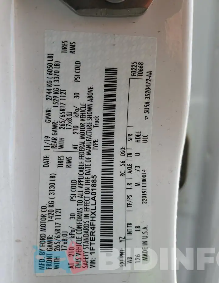1FTER4FHXLLA01885 Photo# 12