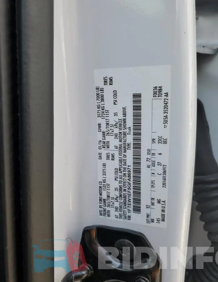 1FTEW1EF5GFA86971 Photo# 12