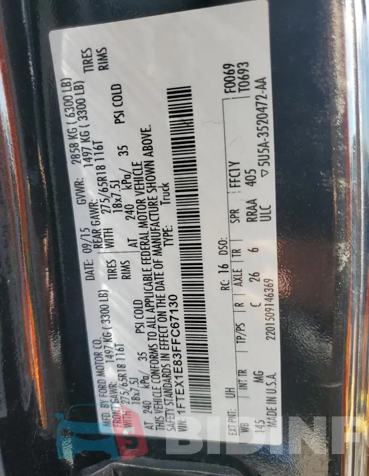 1FTEX1E83FFC67130 Photo# 12