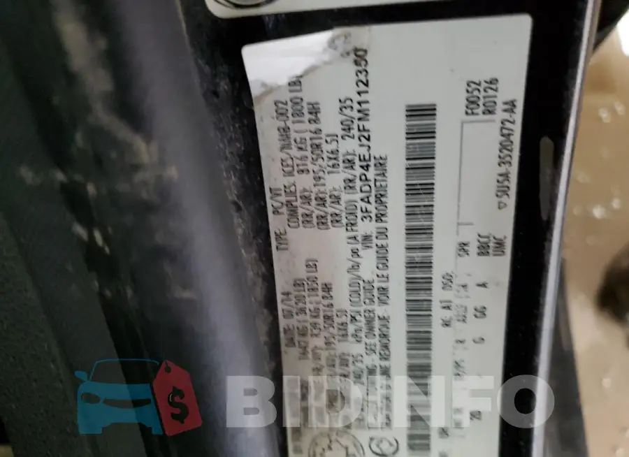 3FADP4EJ2FM112350 Photo# 12