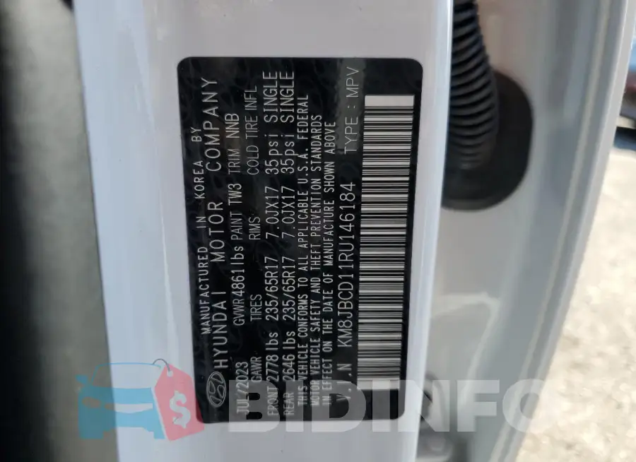 KM8JBCD11RU146184 Photo# 12