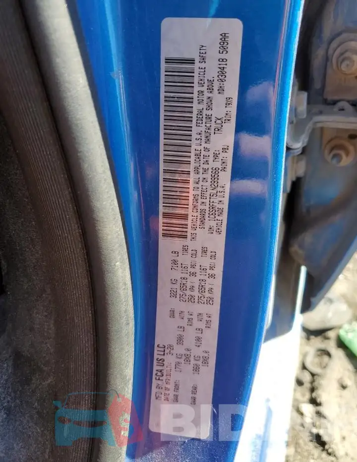 1C6SRFFT5LN299566 Photo# 12